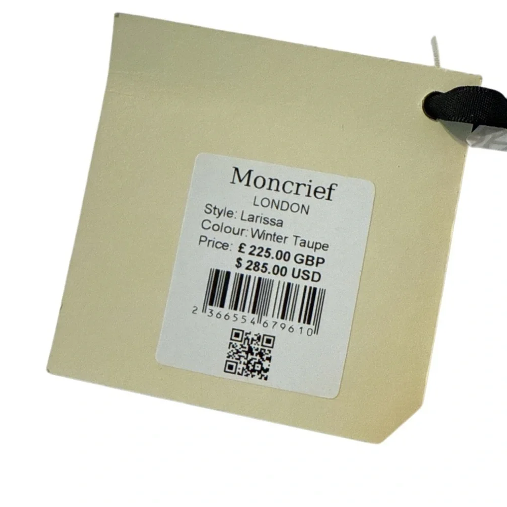 NEW Moncrief London Winter Taupe Wallet with Tags and Gift Box